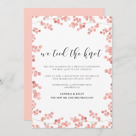 Wir binden die Rosa Bläserei Ankündigung (Vorne/Hinten)