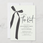 Wir binden die Verlobung des Knotens Einladung (Vorderseite)