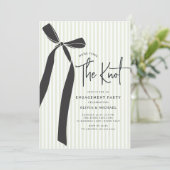 Wir binden die Verlobung des Knotens Einladung (Stehend Vorderseite)