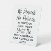 Wir bitten um keine Bilder Hochzeitsschmiedeplatin Sockelschild (Vorderseite)