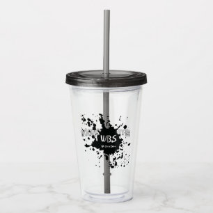 Wir bluten Soca Fete Cup mit klassischem Logo Acryltrinkbecher