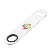 Wir bluten Soca Flaschenöffner - Mr. Rum (Rückseite Schrägansicht)