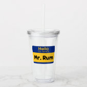 Wir bluten Soca "Mr. Rum" Fete Cup - V1 Acryltrinkbecher (Vorderseite)
