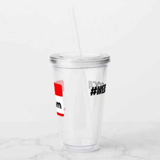 Wir bluten Soca "Ms Rum" Fete Cup - V2 Acryltrinkbecher (Links)