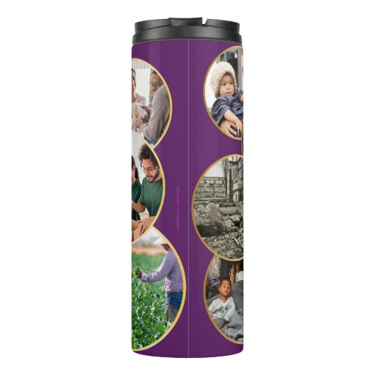 Wir brauchen die Welt Thermosbecher (Rückseite)