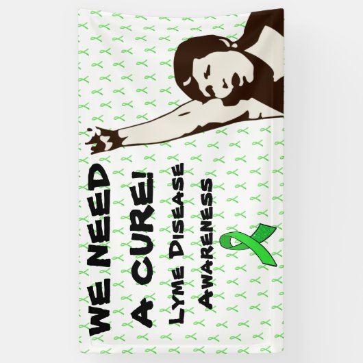 Wir brauchen ein Zeichen für die Lyme-Krankheit-Pr Banner (Vertikal)