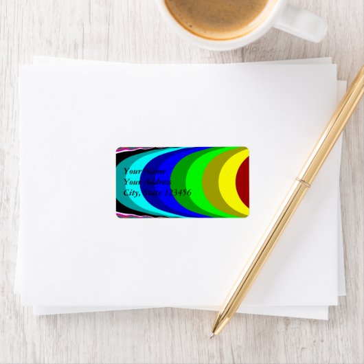 Wir brauchen einen Regenbogen Adressaufkleber (Insitu)