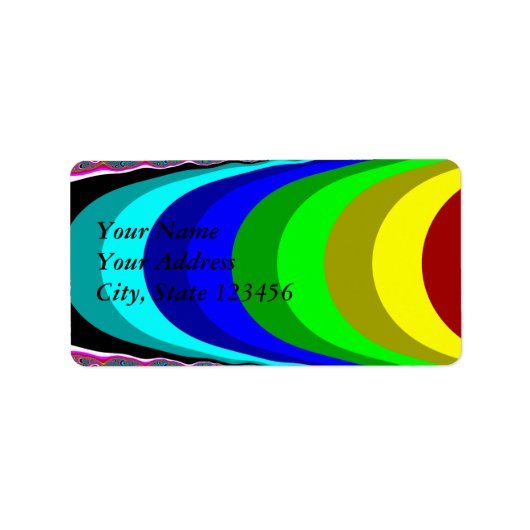 Wir brauchen einen Regenbogen Adressaufkleber (Vorne)