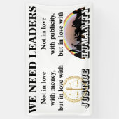 Wir brauchen Führungspersönlichkeiten in Liebe mit Banner (Vertikal)