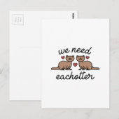 Wir brauchen jeden postkarte (Vorne/Hinten)