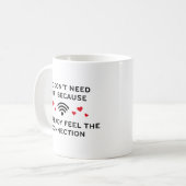 Wir brauchen kein WLAN Kaffeetasse (Vorderseite Links)