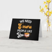 Wir brauchen mehr Leute wie dich Funny Camping Ges Karte (Gelbe Blume)