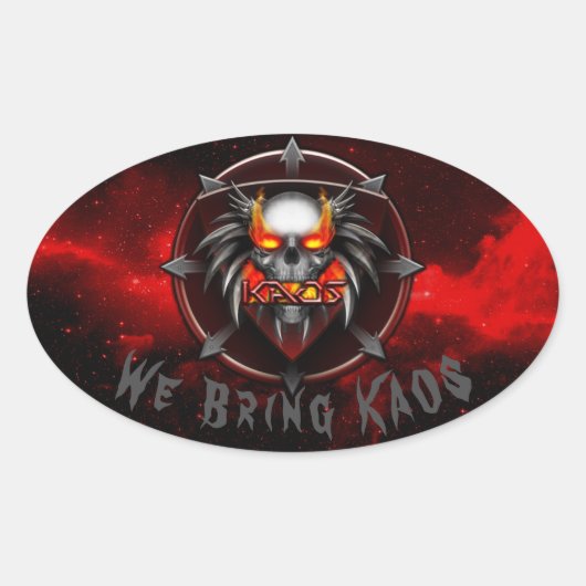 Wir bringen KAOS Sticker (Vorderseite)