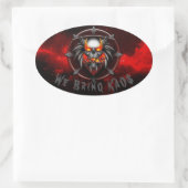 Wir bringen KAOS Sticker (Tasche)