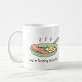 Wir brodeln zusammen, Bacon und Ei-Doodle Kaffeetasse (Links)