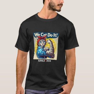 Wir Cat Do it Kamala Harris Supporter Childless Ca T-Shirt