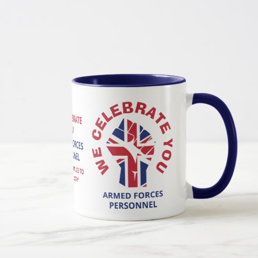 WIR CELEBRATE YOU Patriotic British Tasse (Rechts)