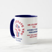 WIR CELEBRATE YOU Patriotic British Tasse (Vorderseite Links)