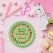 Wir danken dem Herrn, dem Namen des Kranken, der k Pappteller (Party)