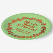 Wir danken dem Herrn, dem Namen des Kranken "Large Pappteller (Schrägansicht)