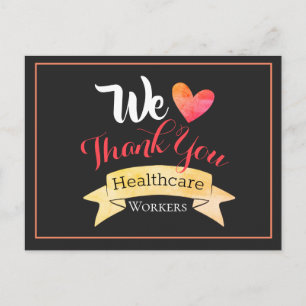 Wir danken euch Gesundheitsarbeiter Postkarte