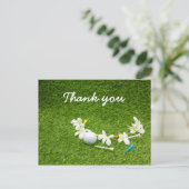 Wir danken Ihnen für die Karte Golfer mit Golfball (Stehend Vorderseite)