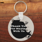 Wir danken Ihnen für die Zuhause Torn Paper Werbun Schlüsselanhänger (Vorderseite)