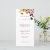 Wir danken Ihnen für Ihre Begrüßung und danken Pla Dankeskarte (Stehend Vorderseite)