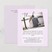 Wir danken Ihnen für Ihre Karten mit Foto Virtual  (Vorne/Hinten)