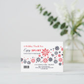 Wir danken Ihnen für Ihre Patronage Promo Card Visitenkarte (Stehend Vorderseite)