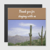 Wir danken Ihnen für Ihren Empfang Magnetkarte (Vorne/Hinten)