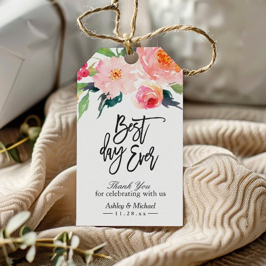 Wir danken Ihnen für Ihren Hochzeitstag Geschenkanhänger