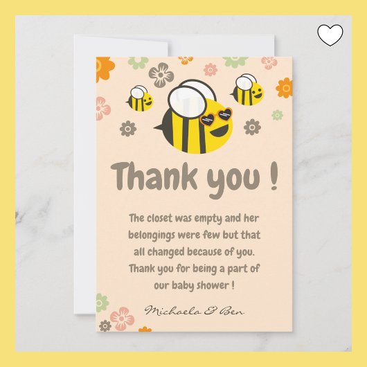 Wir danken Ihnen Karten Sweet wie kann Mommy zu Bi