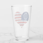 Wir, das amerikanische Flaggenglas Glas (Rückseite)