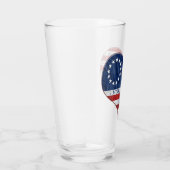 Wir, das amerikanische Flaggenglas Glas (Rechts)