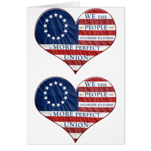 Wir, das amerikanische Flaggenherz (Vorne)