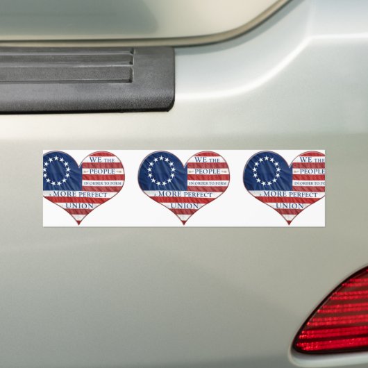 Wir, das amerikanische Flaggenherz Autoaufkleber (Auf Auto)