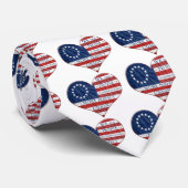 Wir, das amerikanische Flaggenherz Krawatte (Gerollt)