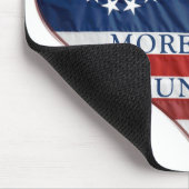 Wir, das amerikanische Flaggenherz Mousepad (Ecke)