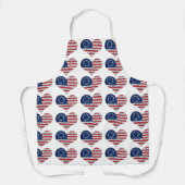 Wir, das amerikanische Flaggenherz Schürze (Vorderseite)
