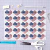 Wir, das amerikanische Flaggenherz Seidenpapier (Handwerk)