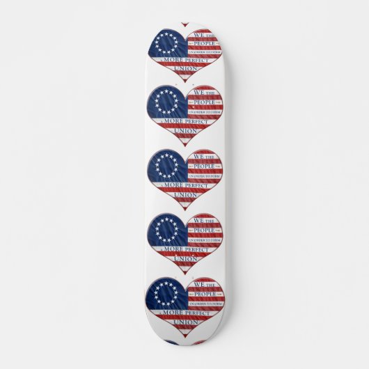 Wir, das amerikanische Flaggenherz Skateboard (Vorne)