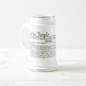 Wir das Leute-Bier Stein Bierglas (Vorderseite Links)
