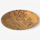 Wir, das Party der US-Verfassung für Amerikanische Pappteller (Schrägansicht)