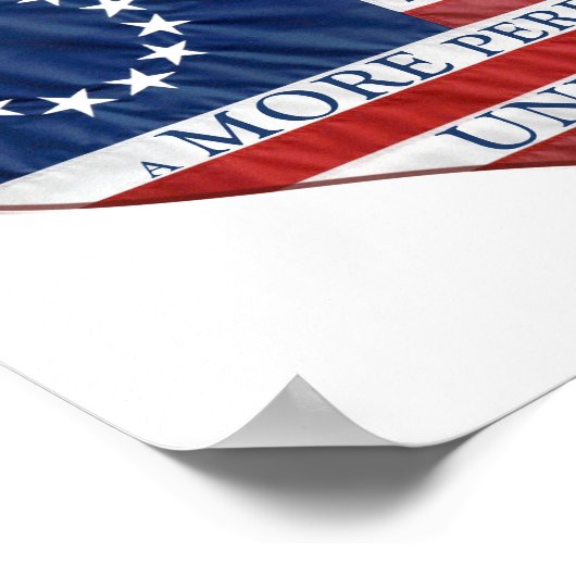 Wir, das "People American Flag Heftposter" Poster (Ecke)