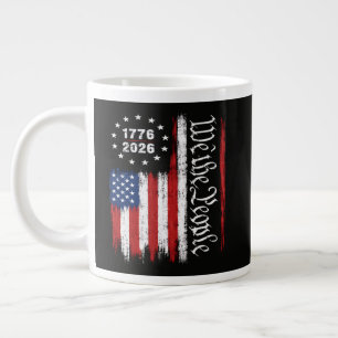 Wir das Volk 1776 2026 Patriotische Flagge Jumbo-Tasse