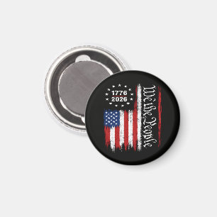 Wir das Volk 1776 2026 Patriotische Flagge Magnet