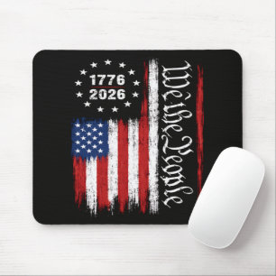 Wir das Volk 1776 2026 Patriotische Flagge Mousepad