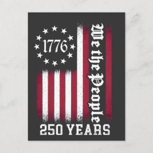 Wir das Volk 250 Jahre Jubiläum USA   Feiertagspostkarte