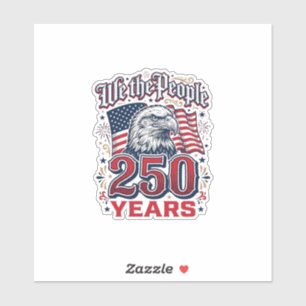 Wir das Volk 250 Jahre patriotischer Adler Vintage Aufkleber